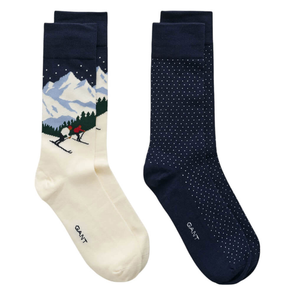 GANT 2-Pack Ski Artwork Socks Gift Box